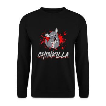 Conception de chinkilla pour un propriétaire de chinchilla - Sweat-shirt Unisexe - noir - Devant - Alina (178cm) & Michal (187cm)