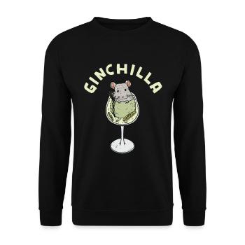 Conception de ginchilla pour un propriétaire de chinchilla - Sweat-shirt Unisexe - noir - Devant - Alina (178cm) & Michal (187cm)