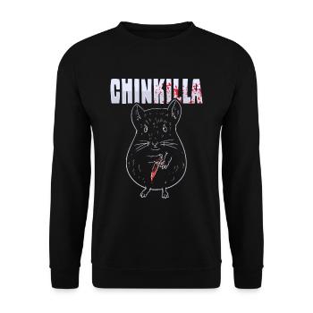 Conception de chinkilla pour un propriétaire de chinchilla - Sweat-shirt Unisexe - noir - Devant - Alina (178cm) & Michal (187cm)