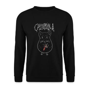 Conception de chinkilla pour un propriétaire de chinchilla - Sweat-shirt Unisexe - noir - Devant - Alina (178cm) & Michal (187cm)