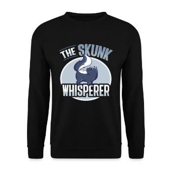 The Skunk Whisperer Skunk Owner - Unisex Sweatshirt - black - Front - Alina (178cm) & Michal (187cm)