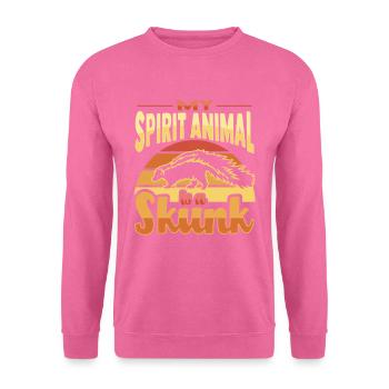 Mouffette - Sweat-shirt Unisexe - rose - Devant