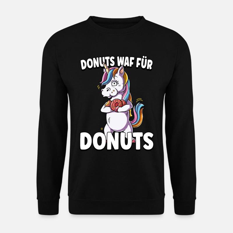 Einhorn Fisch - Unisex Pullover - Schwarz