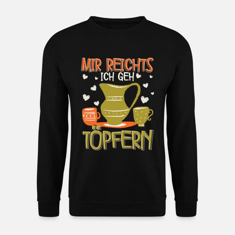 Töpfern - Unisex Pullover - Schwarz