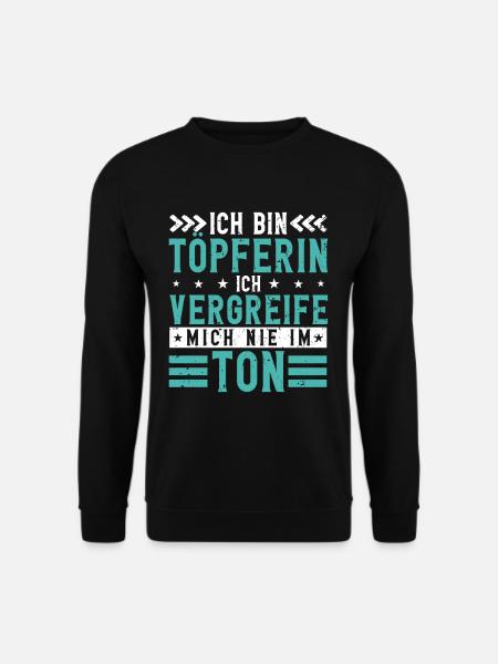 Töpfern - Unisex Pullover - Schwarz