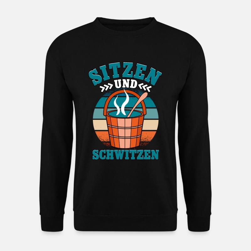 Sauna - Unisex Pullover - Schwarz