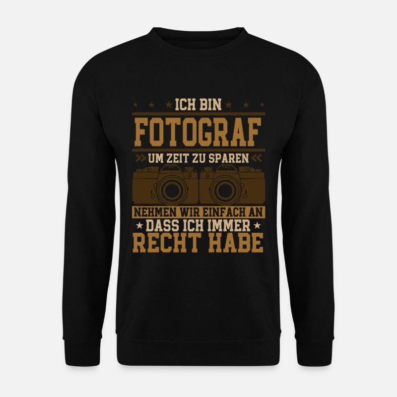 Fotografieren Fotografen - Unisex Pullover - Schwarz