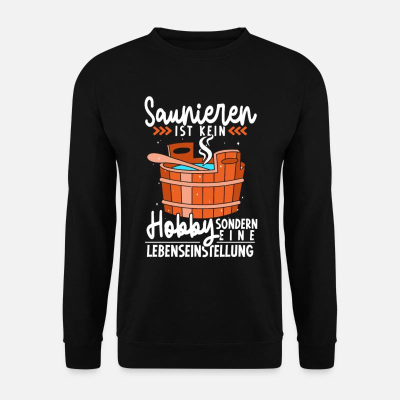 Sauna - Unisex Pullover - Schwarz