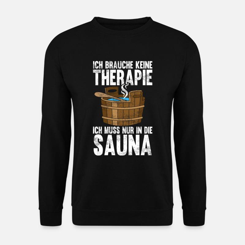 Sauna - Unisex Pullover - Schwarz