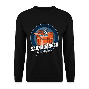 Sauna - Unisex Pullover - Schwarz - Vorne - Alina (178cm) & Michal (187cm)