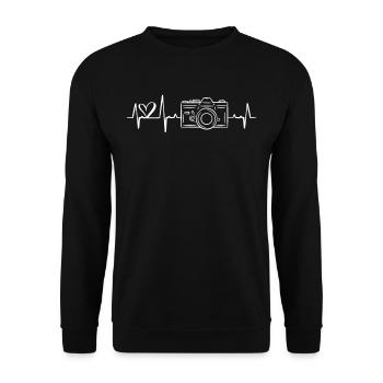 Photographes photographes - Sweat-shirt Unisexe - noir - Devant - Alina (178cm) & Michal (187cm)