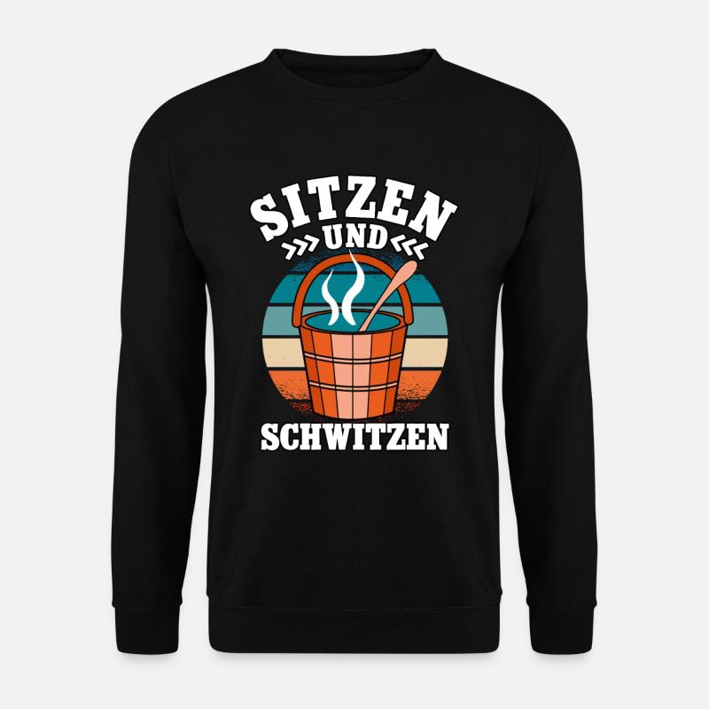 Sauna - Unisex Pullover - Schwarz