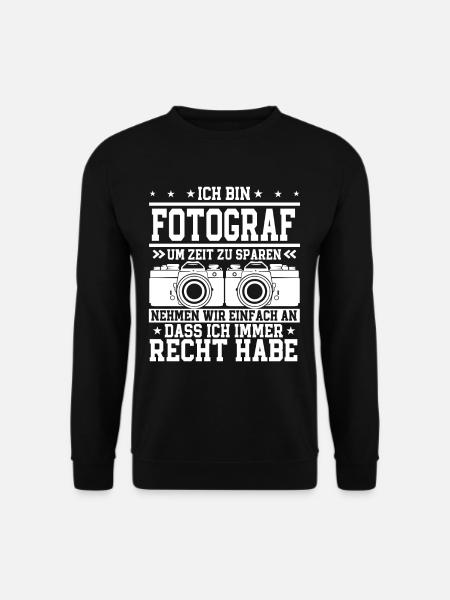 Fotografieren Fotografen - Unisex Pullover - Schwarz