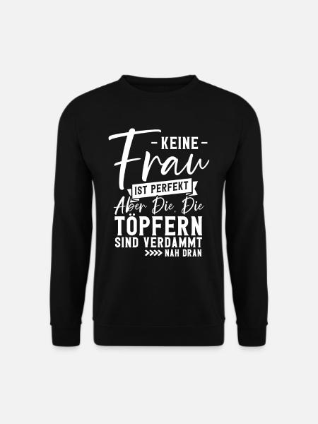Töpfern - Unisex Pullover - Schwarz