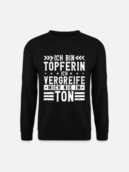 Töpfern - Unisex Pullover - Schwarz