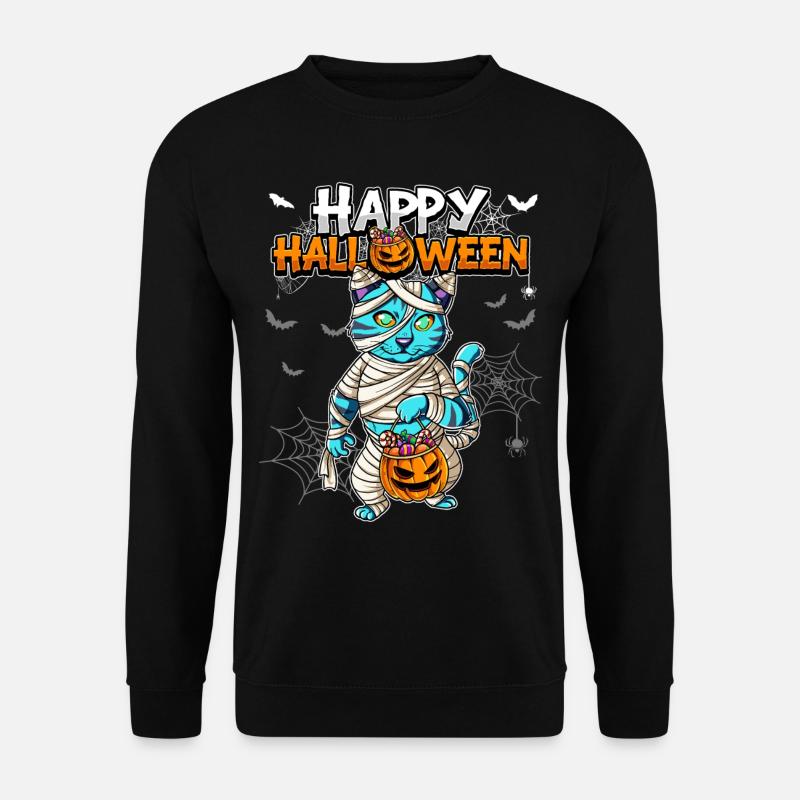 Maman de chat d’Halloween - Sweat-shirt Unisexe - noir