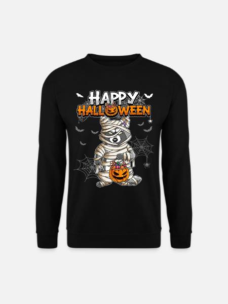 Halloween Raccoon Mummy - Unisex Sweatshirt - black