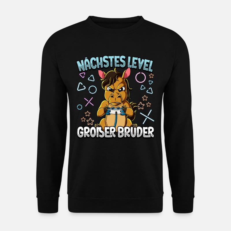 Nächstes Level Großer Bruder - Unisex Pullover - Schwarz