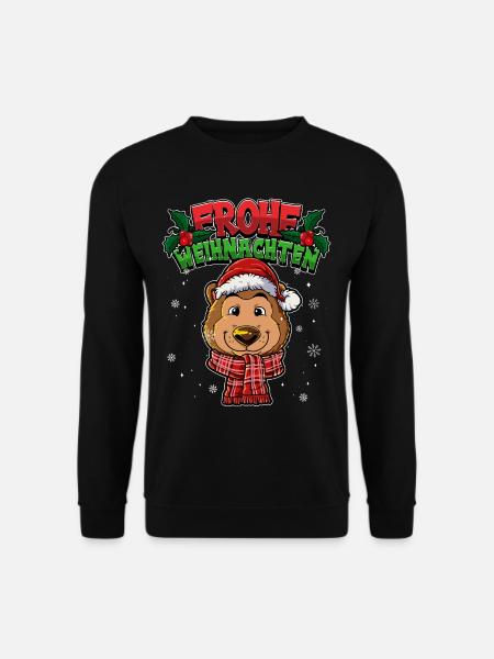 Frohe Weihnachten - Unisex Pullover - Schwarz