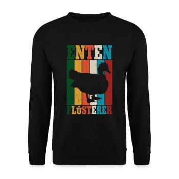 Enten - Unisex Pullover - Schwarz - Vorne - Alina (178cm) & Michal (187cm)