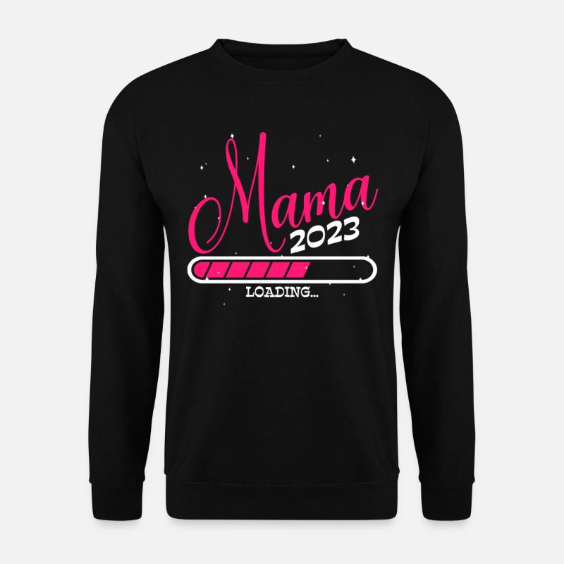 Werdende Mama 2023 Loading - Unisex Pullover - Schwarz