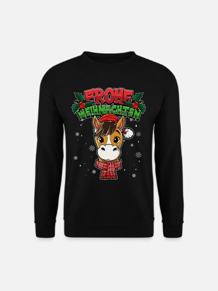 Frohe Weihnachten - Unisex Pullover - Schwarz