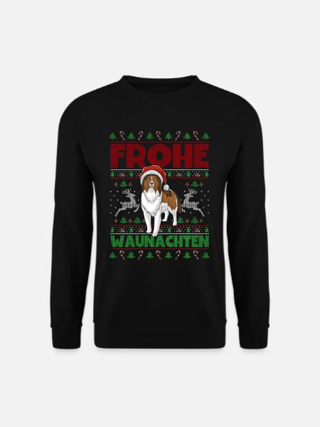 Frohe Weihnachten Sheltie - Unisex Pullover - Schwarz