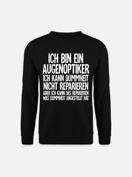 Augenoptiker - Unisex Pullover - Schwarz