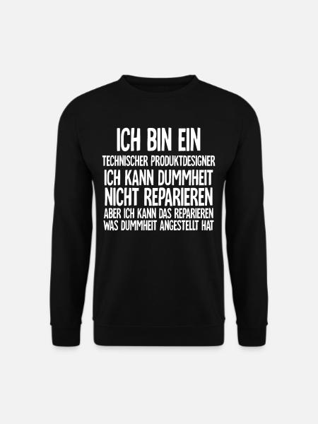 Technischer Produktdesigner - Unisex Pullover - Schwarz