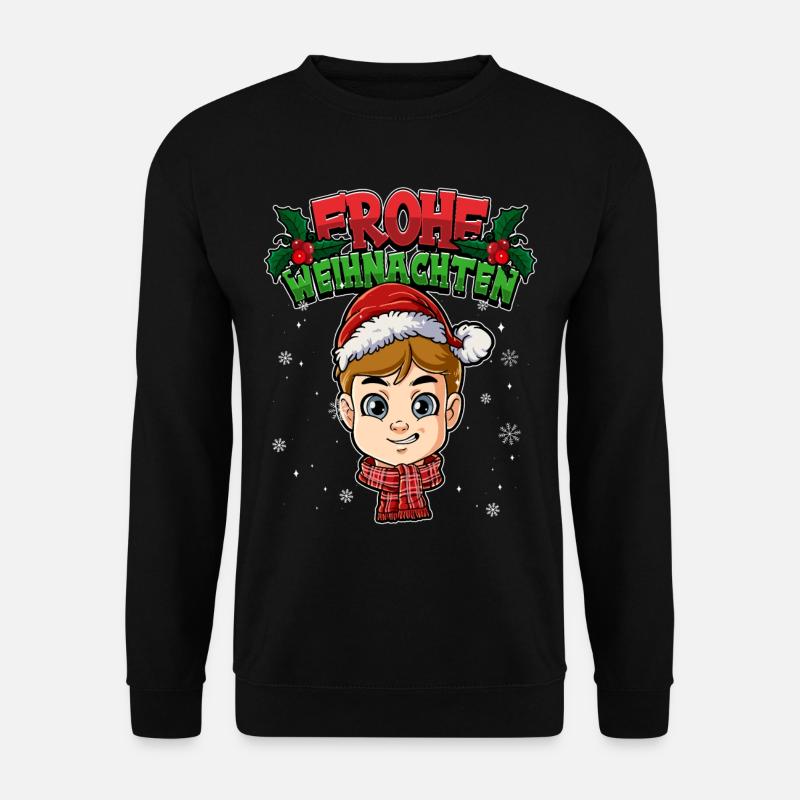 Frohe Weihnachten - Unisex Pullover - Schwarz