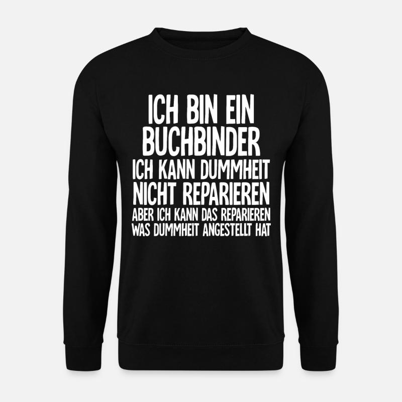 Buchbinder - Unisex Pullover - Schwarz