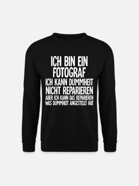 Fotograf - Unisex Pullover - Schwarz