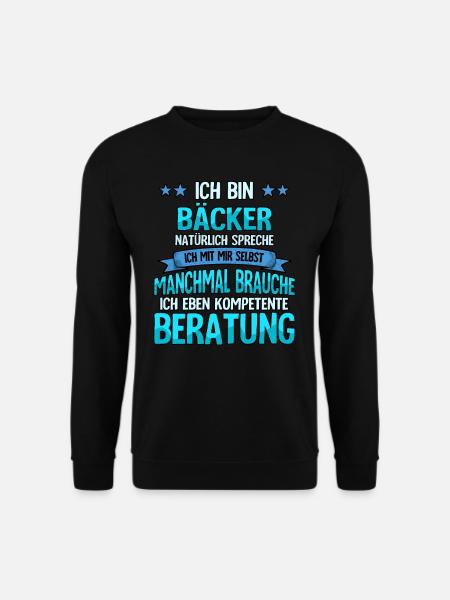 Bäcker - Unisex Pullover - Schwarz