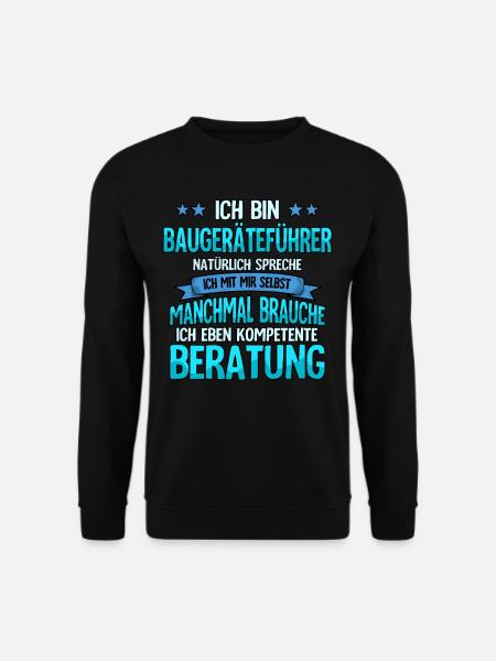 Baugeräteführer - Unisex Pullover - Schwarz