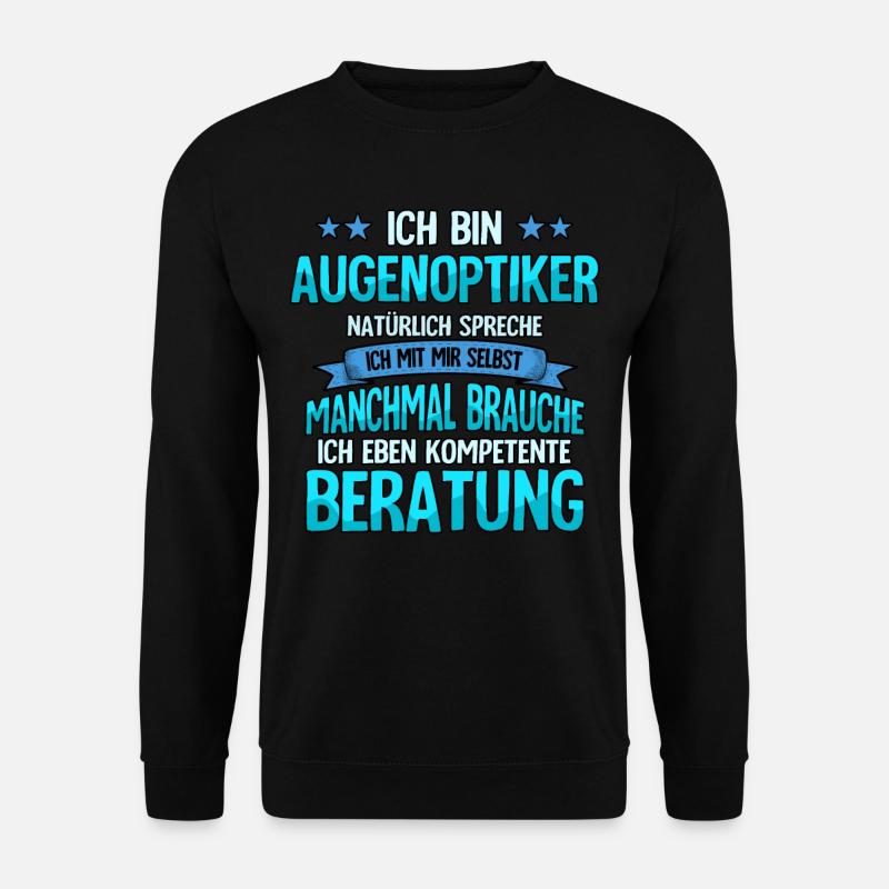 Augenoptiker - Unisex Pullover - Schwarz