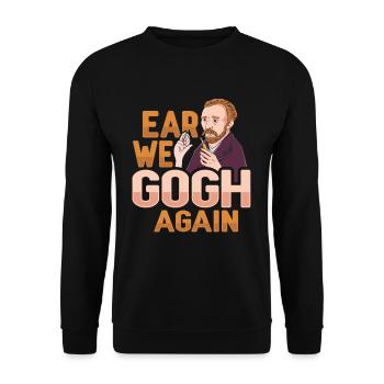 Van Gogh Art Lovers - Unisex Sweatshirt - black - Front - Alina (178cm) & Michal (187cm)