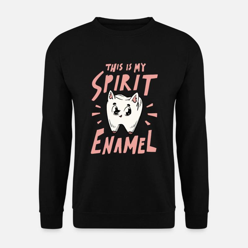 Tooth enamel dental technician - Unisex Sweatshirt - black