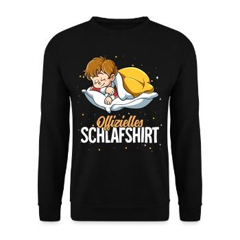 Offizielles Schlafshirt Junge - Unisex Pullover - Schwarz - Vorne - Alina (178cm) & Michal (187cm)