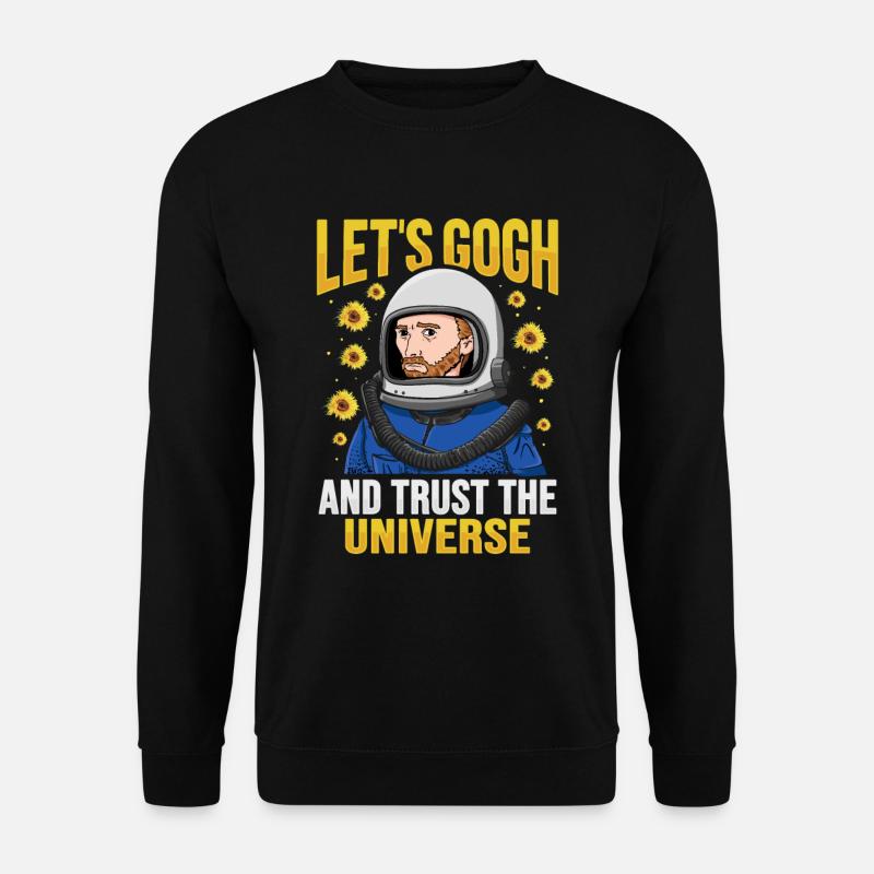 Van Gogh Astronaut - Unisex Sweatshirt - black