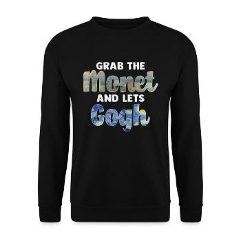 Van Gogh Art - Unisex Sweatshirt - black - Front - Alina (178cm) & Michal (187cm)
