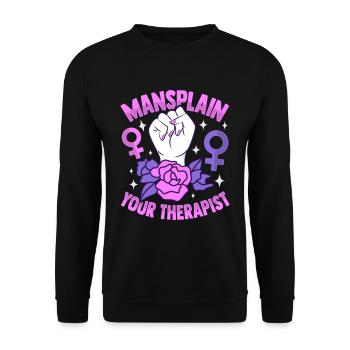 Autonomisation des femmes Féminisme féministe - Sweat-shirt Unisexe - noir - Devant - Alina (178cm) & Michal (187cm)