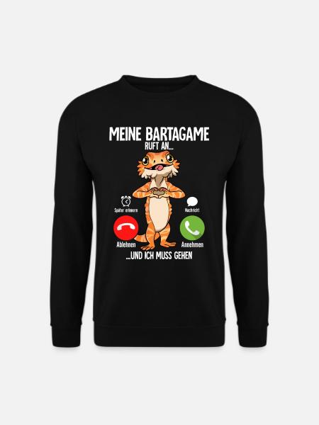 Meine Bartagame Ruft An - Unisex Pullover - Schwarz