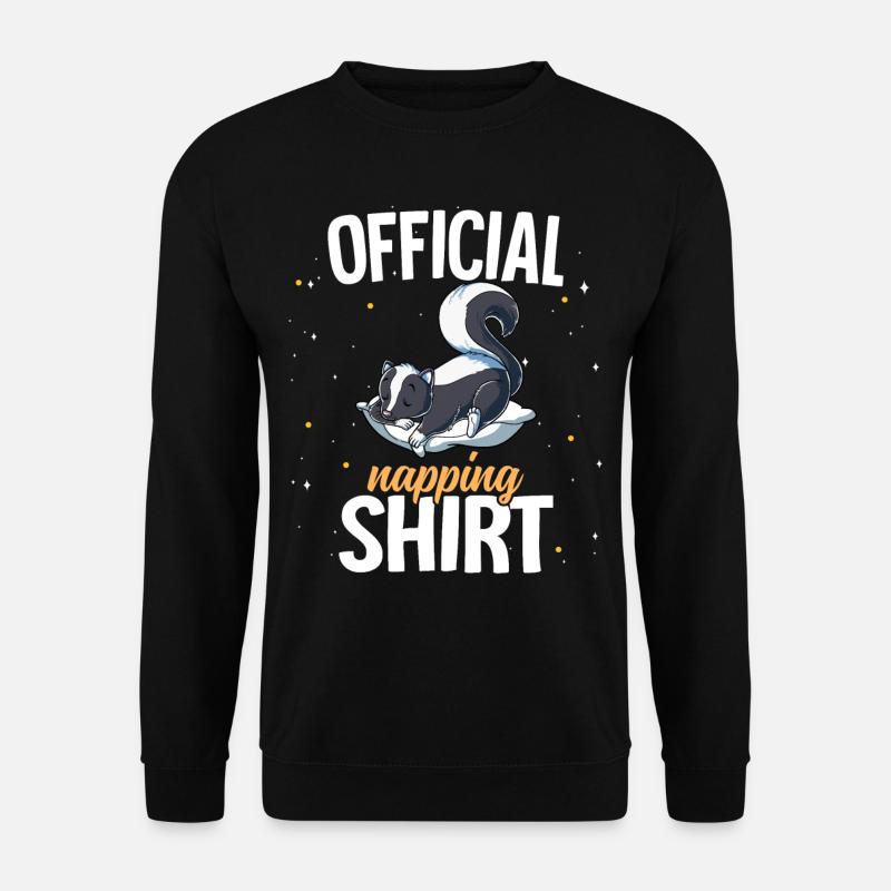 Sleeping Skunk Sieste officielle - Sweat-shirt Unisexe - noir