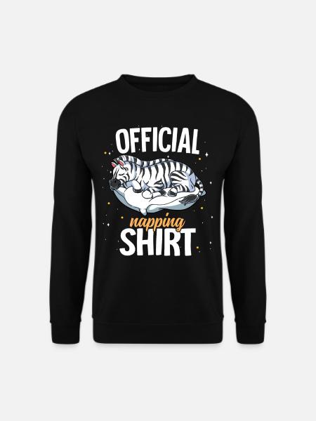 Sleeping Zebra Official Napping - Unisex Sweatshirt - black