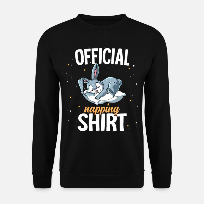 Sleeping Rabbit Officiel Napping - Sweat-shirt Unisexe - noir