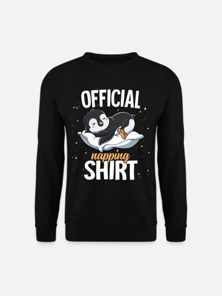 Sleeping Penguin Official Napping - Unisex Sweatshirt - black