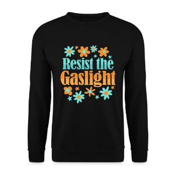 Féminisme Gaslightning Design pour un - Sweat-shirt Unisexe - noir - Devant - Alina (178cm) & Michal (187cm)