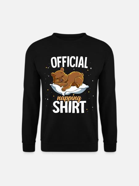 Sleeping Bear Official Napping - Unisex Sweatshirt - black