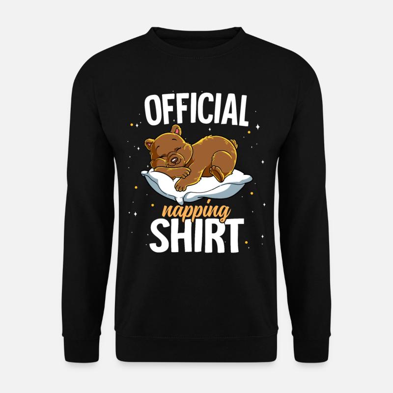 Sleeping Bear Official Napping - Unisex Sweatshirt - black