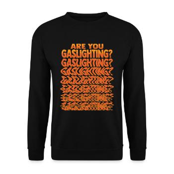 Féminisme Gaslightning Design pour un - Sweat-shirt Unisexe - noir - Devant - Alina (178cm) & Michal (187cm)